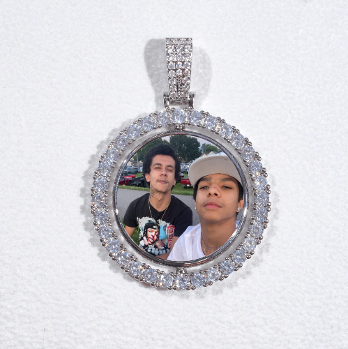3D Spinning 2-Faced Custom Picture Pendant