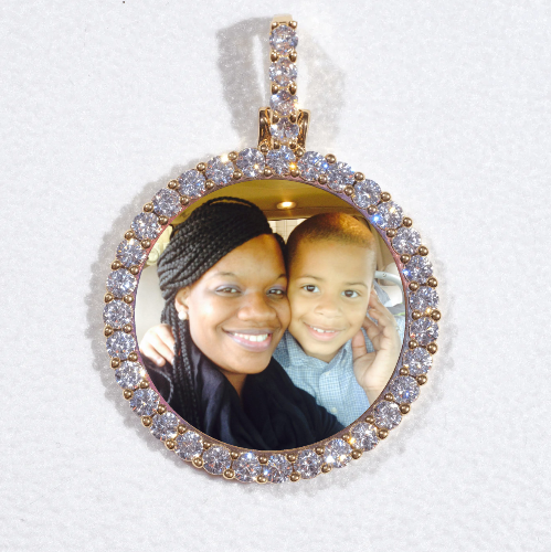 3D CIRCLE CUSTOM PICTURE PENDANT SMALL SIZE