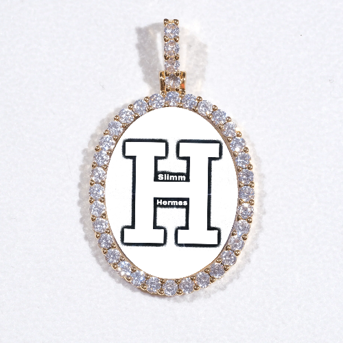 3D Oval Custom Picture Pendant