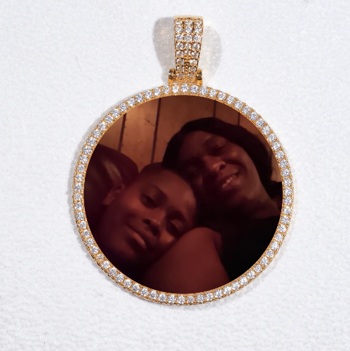 MEDIUM 3D CIRCLE CUSTOM PICTURE PENDANT