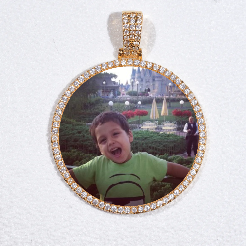 MEDIUM 3D CIRCLE CUSTOM PICTURE PENDANT
