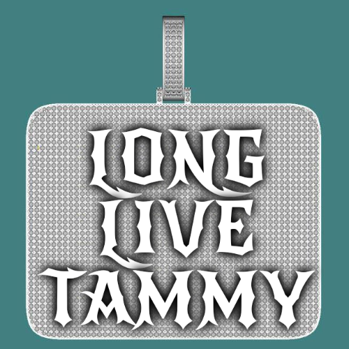 CUSTOM LETTER NECKLACE 3D BIG SQUARE