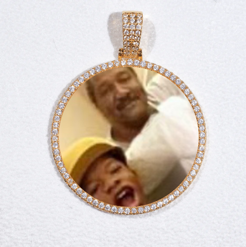 MEDIUM 3D CIRCLE CUSTOM PICTURE PENDANT