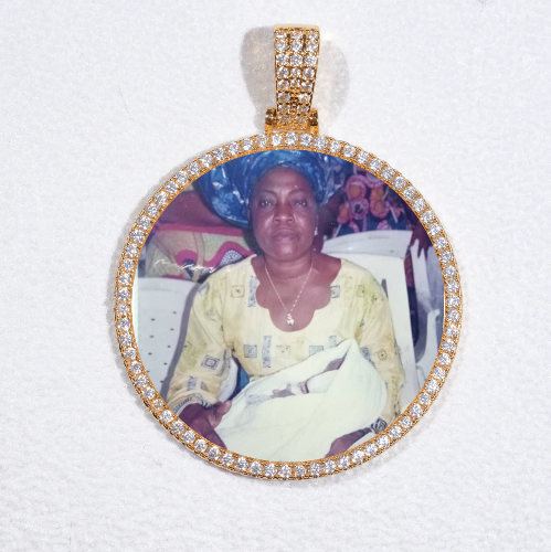 MEDIUM 3D CIRCLE CUSTOM PICTURE PENDANT