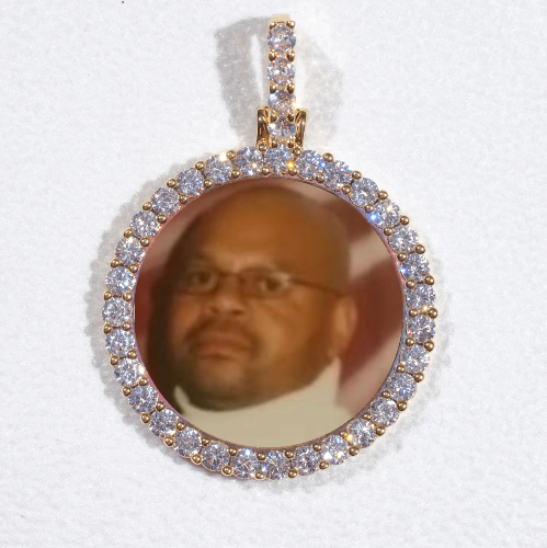3D CIRCLE CUSTOM PICTURE PENDANT SMALL SIZE