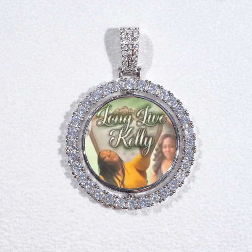 3D Spinning 2-Faced Custom Picture Pendant