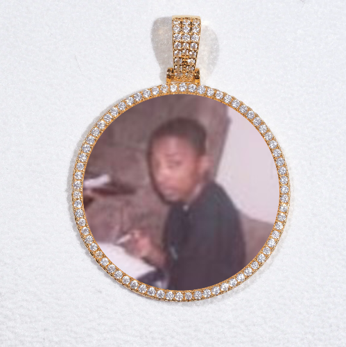 MEDIUM 3D CIRCLE CUSTOM PICTURE PENDANT