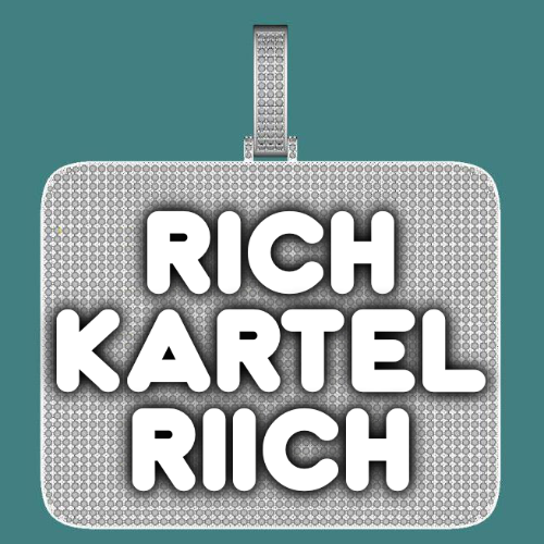 CUSTOM LETTER NECKLACE 3D BIG SQUARE