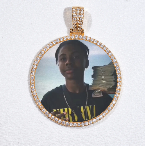 MEDIUM 3D CIRCLE CUSTOM PICTURE PENDANT