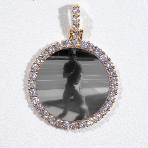3D CIRCLE CUSTOM PICTURE PENDANT SMALL SIZE