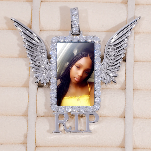 RIP WING 3D CUSTOM PICTURE PENDANT