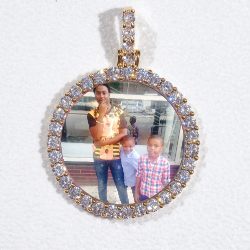 3D CIRCLE CUSTOM PICTURE PENDANT SMALL SIZE