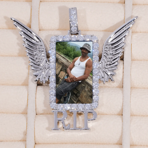 RIP WING 3D CUSTOM PICTURE PENDANT