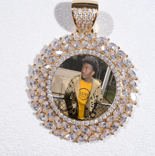 Large 3D Wheat Ear Custom Picture Pendant