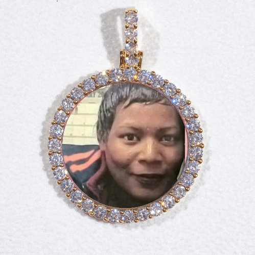 3D CIRCLE CUSTOM PICTURE PENDANT SMALL SIZE