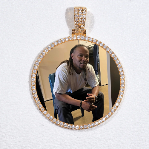 MEDIUM 3D CIRCLE CUSTOM PICTURE PENDANT