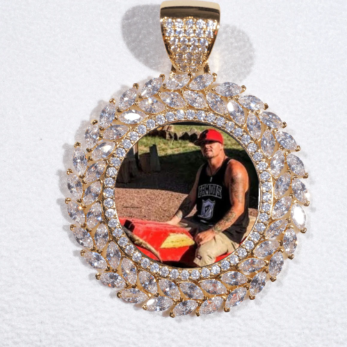 Large 3D Wheat Ear Custom Picture Pendant