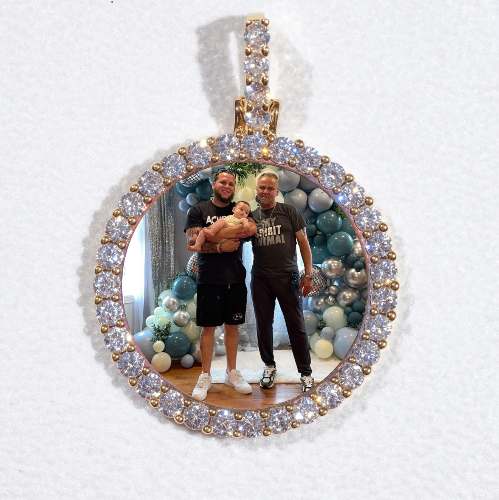3D CIRCLE CUSTOM PICTURE PENDANT SMALL SIZE