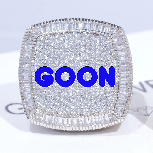 CUSTOM LETTER 3D ICED RING