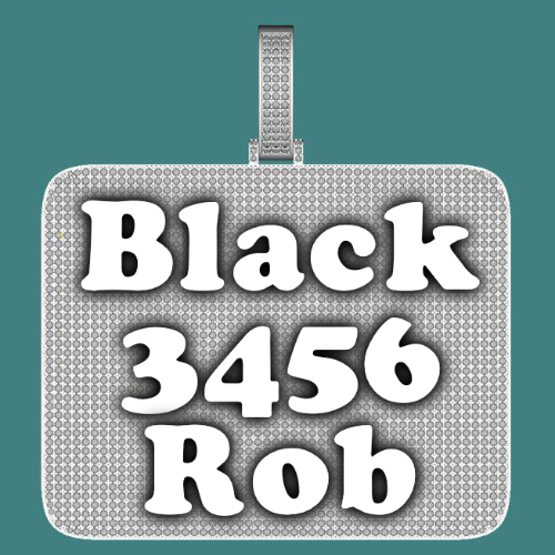 CUSTOM LETTER NECKLACE 3D BIG SQUARE