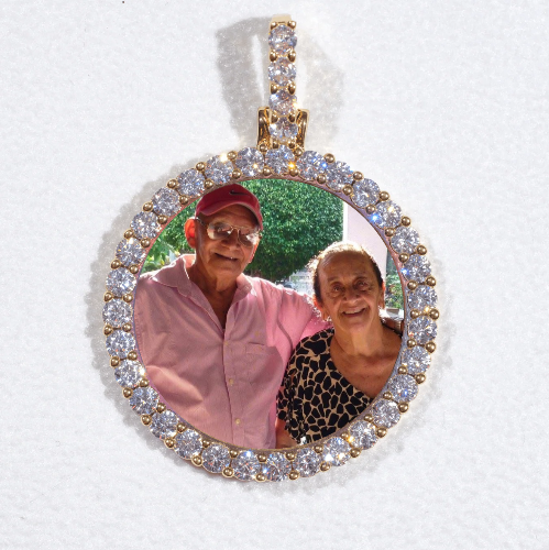 3D CIRCLE CUSTOM PICTURE PENDANT SMALL SIZE