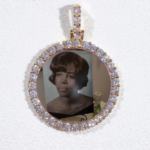 3D CIRCLE CUSTOM PICTURE PENDANT SMALL SIZE