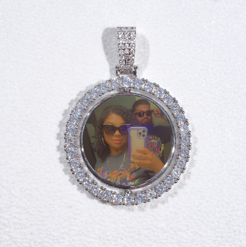 3D Spinning 2-Faced Custom Picture Pendant