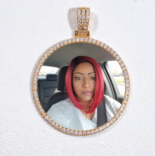 MEDIUM 3D CIRCLE CUSTOM PICTURE PENDANT