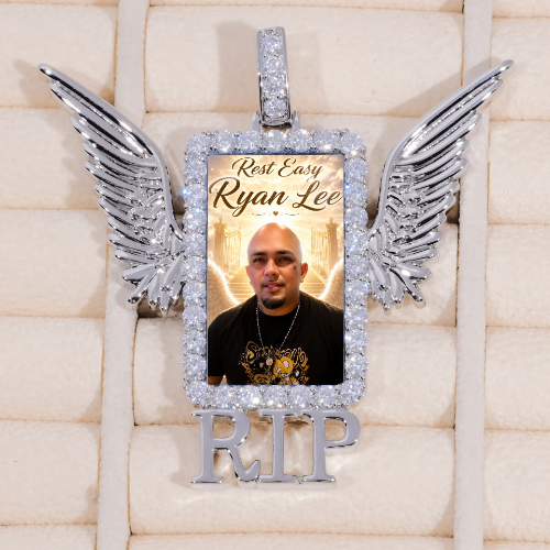 RIP WING 3D CUSTOM PICTURE PENDANT
