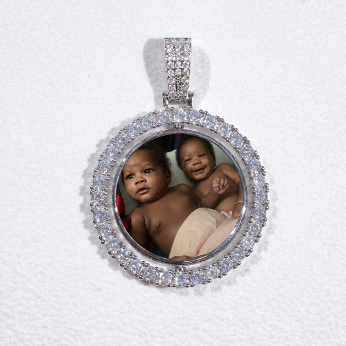 3D Spinning 2-Faced Custom Picture Pendant