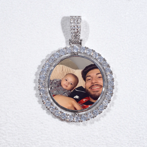 3D Spinning 2-Faced Custom Picture Pendant