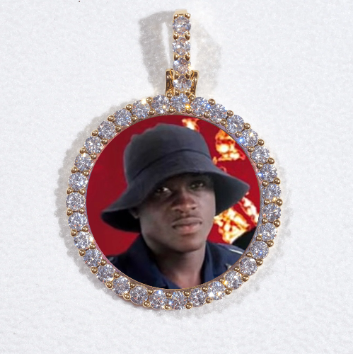 3D CIRCLE CUSTOM PICTURE PENDANT SMALL SIZE