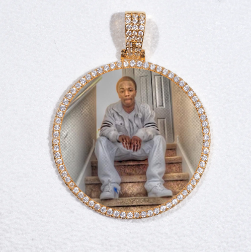 MEDIUM 3D CIRCLE CUSTOM PICTURE PENDANT