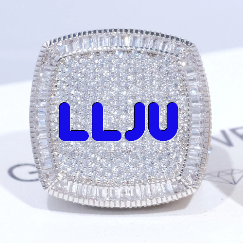 CUSTOM LETTER 3D ICED RING