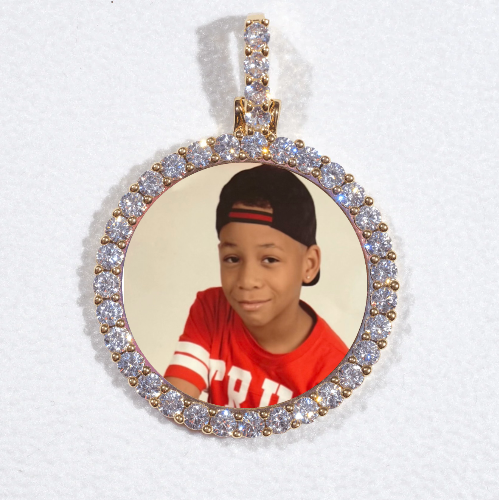 3D CIRCLE CUSTOM PICTURE PENDANT SMALL SIZE