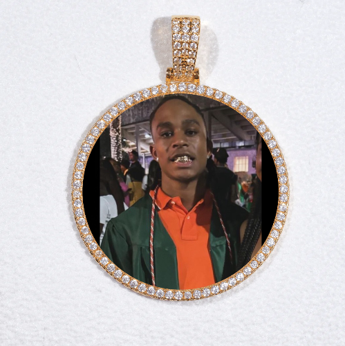 MEDIUM 3D CIRCLE CUSTOM PICTURE PENDANT