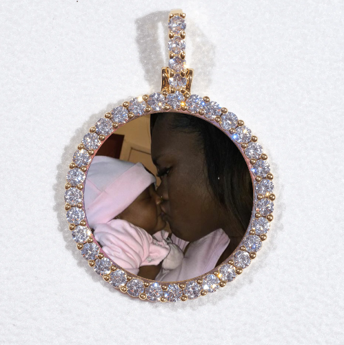 3D CIRCLE CUSTOM PICTURE PENDANT SMALL SIZE