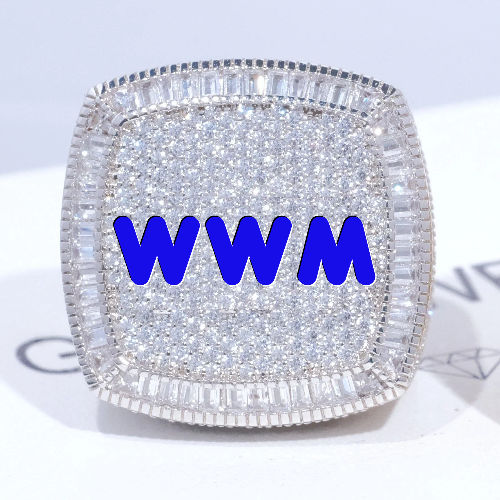 CUSTOM LETTER 3D ICED RING