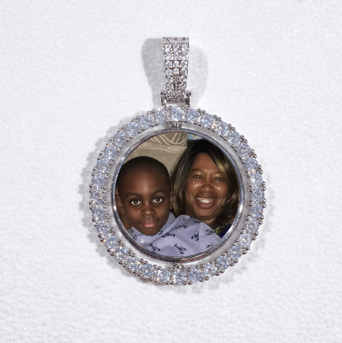 3D Spinning 2-Faced Custom Picture Pendant