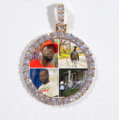 3D CIRCLE CUSTOM PICTURE PENDANT SMALL SIZE