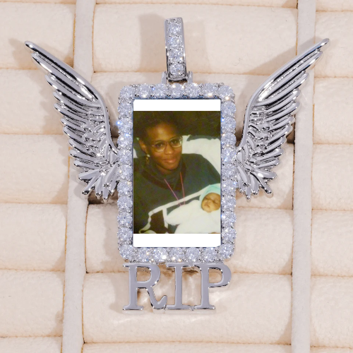 RIP WING 3D CUSTOM PICTURE PENDANT