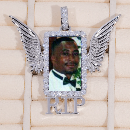 RIP WING 3D CUSTOM PICTURE PENDANT