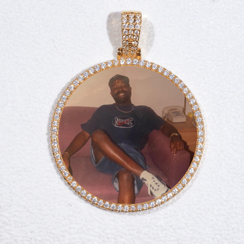 MEDIUM 3D CIRCLE CUSTOM PICTURE PENDANT