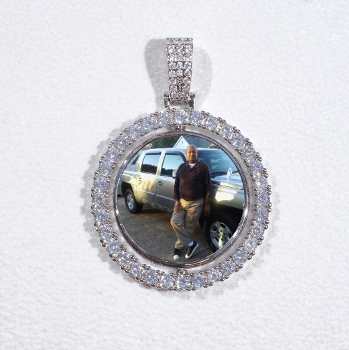 3D Spinning 2-Faced Custom Picture Pendant