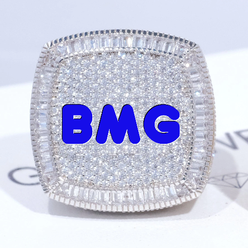CUSTOM LETTER 3D ICED RING