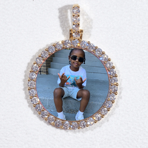 3D CIRCLE CUSTOM PICTURE PENDANT SMALL SIZE