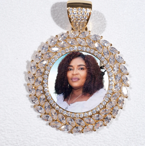 Large 3D Wheat Ear Custom Picture Pendant