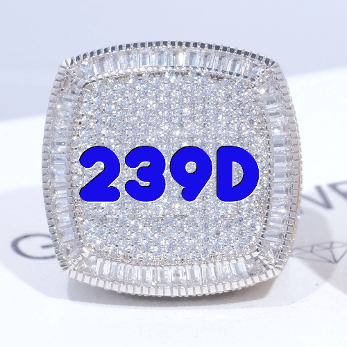 CUSTOM LETTER 3D ICED RING