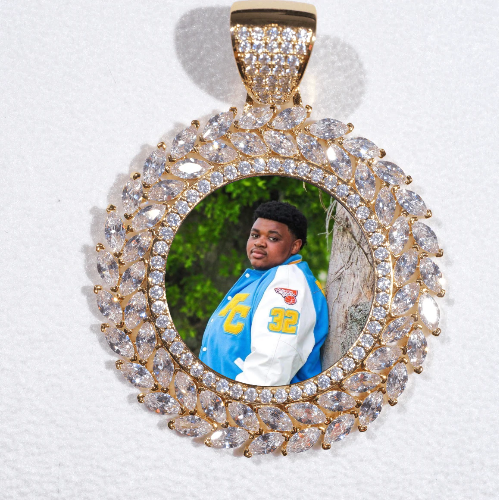 Large 3D Wheat Ear Custom Picture Pendant