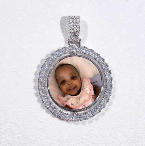 3D Spinning 2-Faced Custom Picture Pendant